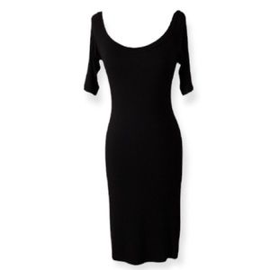 Velvet Torch Black Dress (154)